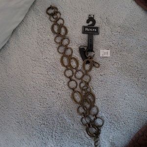 NWT L/XL Rolfs metal belt